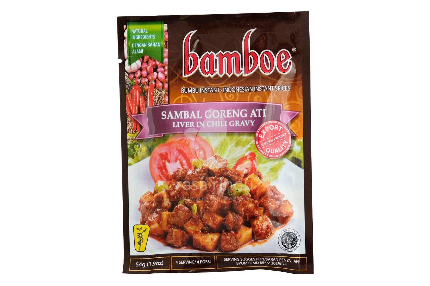 Bamboe Bumbu Sambal Goreng Ati 54 Gr Indonesische Lebensmittel Onlineshop Rasa Rindu